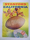   Bears vs STANFORD Indians College Football Program Cover poster