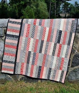 QUILT PATTERN Jelly Roll or Fat Quarters, strip quilt pattern, Sweet 