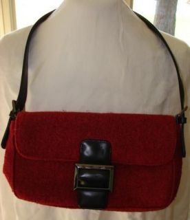New BECHAMEL designer Burgundy Textured Handbag Purse
