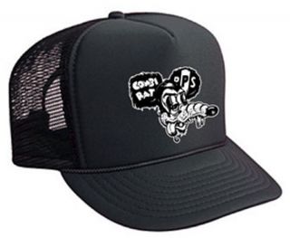 Pocket Pistols COMBI RAT LOGO Skateboard Trucker Hat BLACK