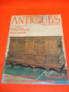ART & ANTIQUES WEEKLY   CHURCH FURNITURE   MARCH 4 1978 VOL 31 # 5
