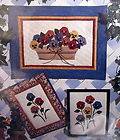 Four Corners wallhanging mini quilt pattern Precious Pansies Pansy 