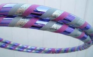 PURPLE AND SILVER DANCE & EXERCISE HULA HOOP!!
