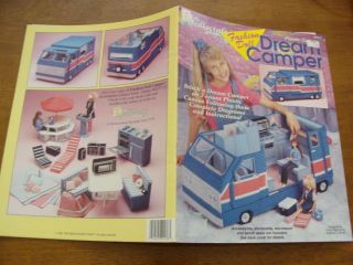   Doll Barbie Dream Camper Motorhome Plastic Canvas Pattern Book Leaflet