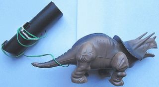 Vintage Remote Control Battery Operated TRICERATOPS Dinosaur  