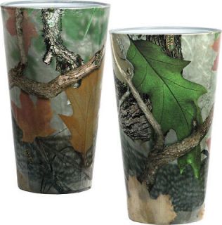 Camo Beer steins~Pint Glass set of 2, Green Fall transition, 16oz Real 