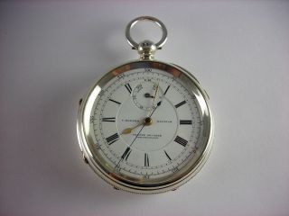   fusee Chronograph up down wind indicator 15j key wind pocket watch