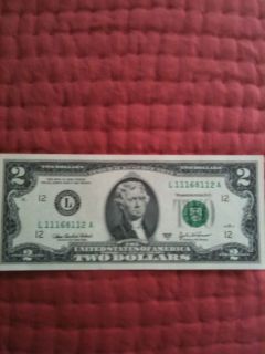 dollar bill uncirculated 2003 A money CONSECUTIVE