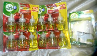   Apple Shimmering Spice Scented Oil Refills + Double Fresh Warmer Lot