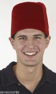 RED FEZ TARBOOSH CHECHEYA ARMY MILLITARY HAT CAP SMALL