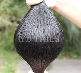 New Natural Black Real Horse Hair Tail Extension 170g 28 30 AQHA B2S 