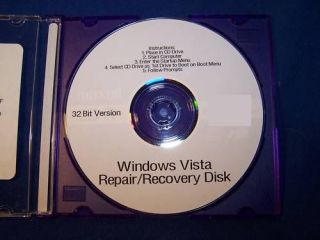   System Repair & Boot CD Recovery Disk for Windows 7, 8, XP, VISTA