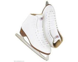 NEW Riedell Ice Skates 110 Womens White Figure Skates Ladies size 8