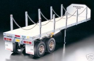   14 FLATBED Semi Trailer Model Kit for R/C Tractor Truck # 56306