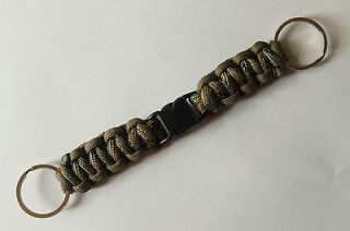 PARACORD SURVIVAL KEY RING 550   PULL APART (Coyote and Multi Camo 
