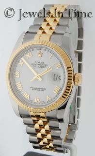Rolex Mens Datejust 116233 D in 18k Yellow Gold and Stainless Steel 