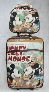   Mickey Minnie Mouse Luggage Bag Baggage Trolley Roller Set 24 or 20