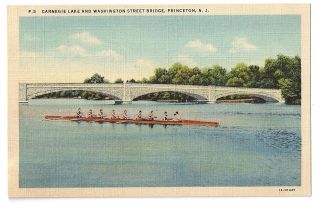 PRINCETON, NJ   CREW   SCULLING BOAT   CARNEGIE LAKE & WASHINGTON ST 