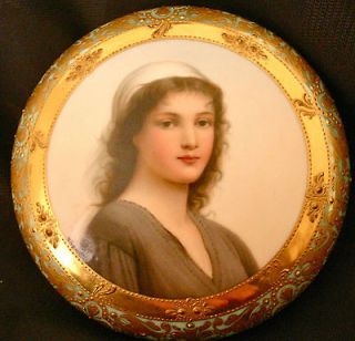 Royal Vienna Porcelain Box Ruth by Wagner, 1890s