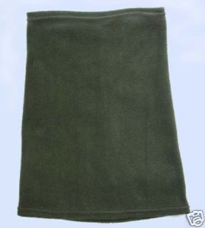   Olive Drab Green 16 Extra Long Fleece Neck Warmer Sports Gaiter USA