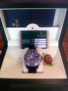 ROLEX GMT MASTER 2 PVD DLC WITH BOX AND PAPERS M SERIAL EXABITION 