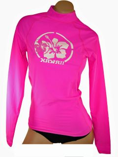 Maui Wear Womens Quality Long sleeve Rash Guard / Swim Shirt, Logo 