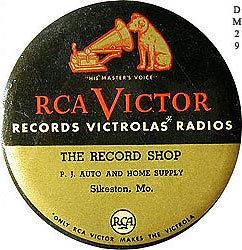 Vintage 1920s RCA Victor Celluloid Record Duster