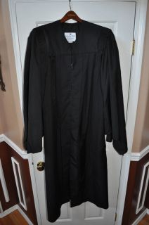 CHOIR ROBES GRADUATION GOWNS black judge costume made by Jostens heavy 