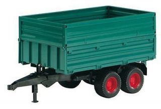   SCALE TANDEM AXLE TIPPING TRAILER WITH REMOVABLE TOP PLASTIC TOY NIB