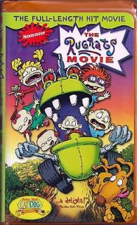 NICKELODEON THE RUGRATS MOVIE VHS ORANGE CLAMSHELL COVER FULL SCREEN 