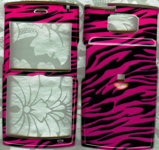 Pink Zebra Samsung BlackJack 2 i617 FACEPLATE SNAP COVER