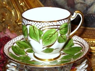Stunning Foliage Chintz & Gold Royal Standard Tea Cup and Saucer Set