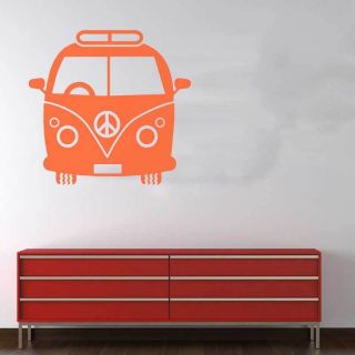 600mm Kombi Van Decal Wall Sticker Teen Kids Living REMOVABLE VW Combi 