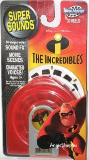 VIEW MASTER THE INCREDIBLES WITH SUPER SOUNDS 3D + 3 REELS Brand new 