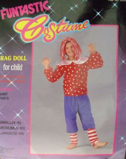Rag Doll Clown Raggedy Anne Raggedy Andy Halloween Costume