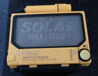 sony wm f107 solar walkman radio cassette the only solar walkman ever 