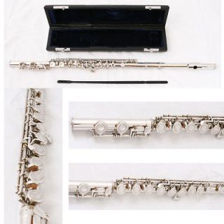 NEW Crescent 2013 School Band Approved SILVER 16 Hole C Flute 