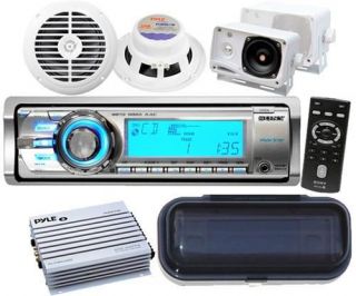 Sony CDXM60UI Marine Boat MP3 iPod HD SAT Radio Stereo 4 Speakers &400 