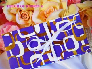   Gift Card Holders Purple Gold White Satin Bow Gifts wedding gift