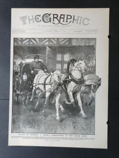 1911 russian troika competition at the great horse show at olympia old 