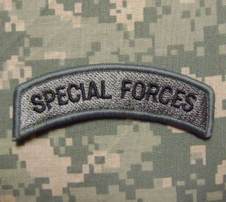 SPECIAL FORCES TAB ARMY MORALE MILSPEC MILITARY AIRSOFT ISAF ACU 