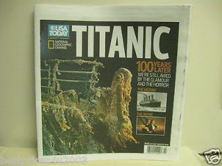 USA TODAY SPECIAL EDITION TITANIC   100 YEARS LATER NEWSPAPER