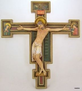   San Damiano Crucifix Jesus Wall Cross 10 inch H Boxed Damian Cruz