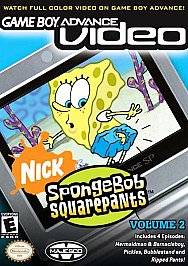 GBA Video SpongeBob SquarePants Volume 2 Nintendo Game Boy Advance 