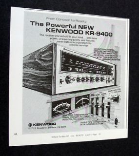 kenwood kr 9400 in Vintage Stereo Receivers