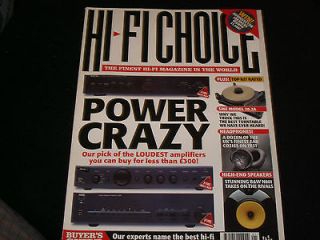 Hi Fi CHoice UK magazine JANUARY 1999~Number 186 ARCAM AND SME