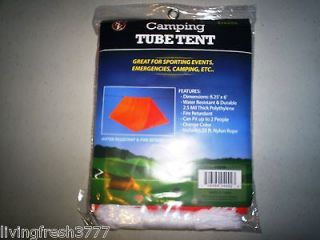 New Emergency Polyethylene Camping Survival Bug Out Shelter Tube Tent 