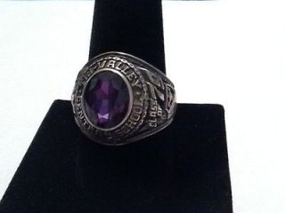   Gorgeous Sterling Silver Tri valley Central School Class Ring Sz 10.5