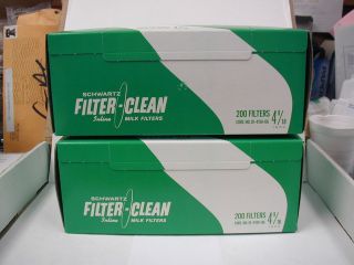 Schwartz Tuffy Milk Filters   4  9/ 16 (200)   2 Boxes