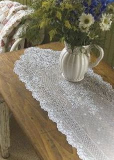 Heritage Lace FLORET Table Runner 14x55   2 Colors